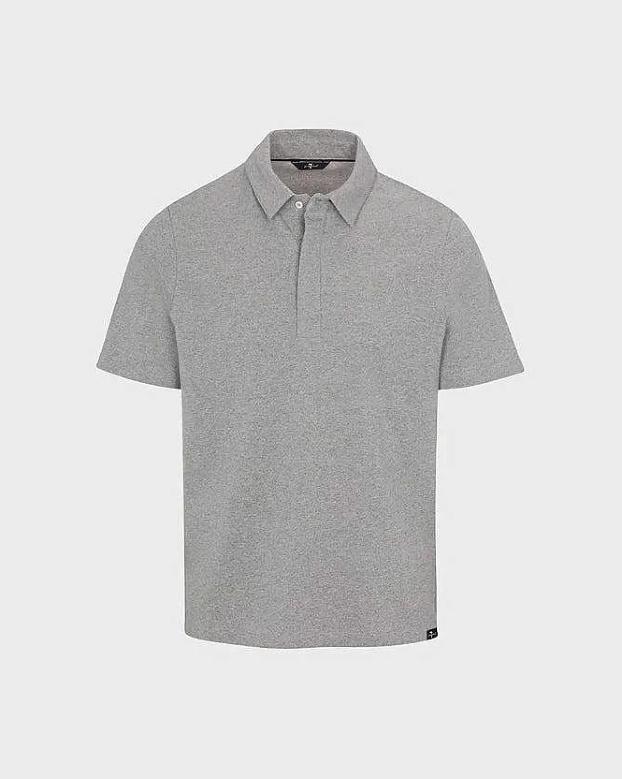 Men 7 For All Mankind Shirts*Pique Knit Polo In Heather Grey