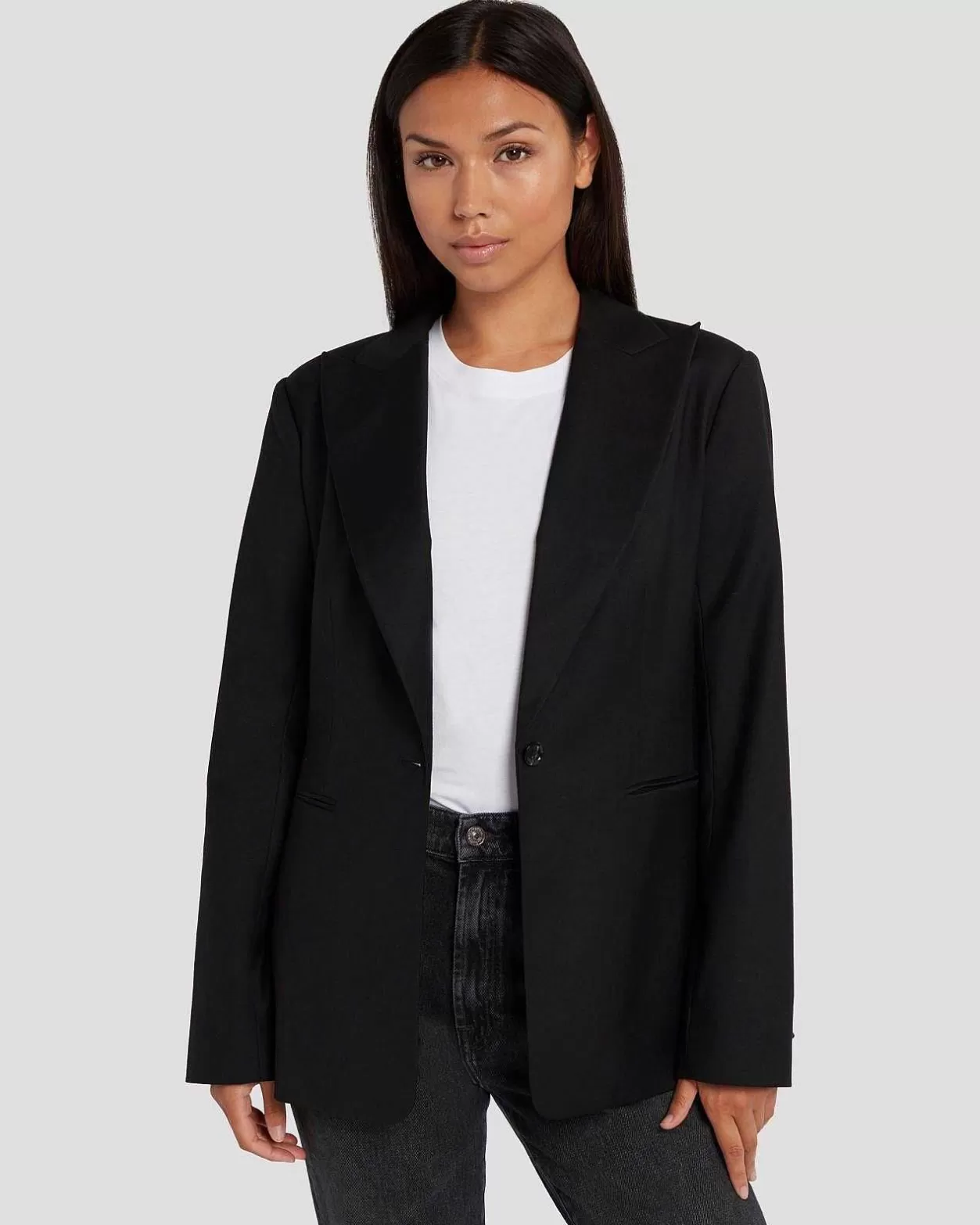 Women 7 For All Mankind Jackets & Coats*Single Breasted Blazer In Black