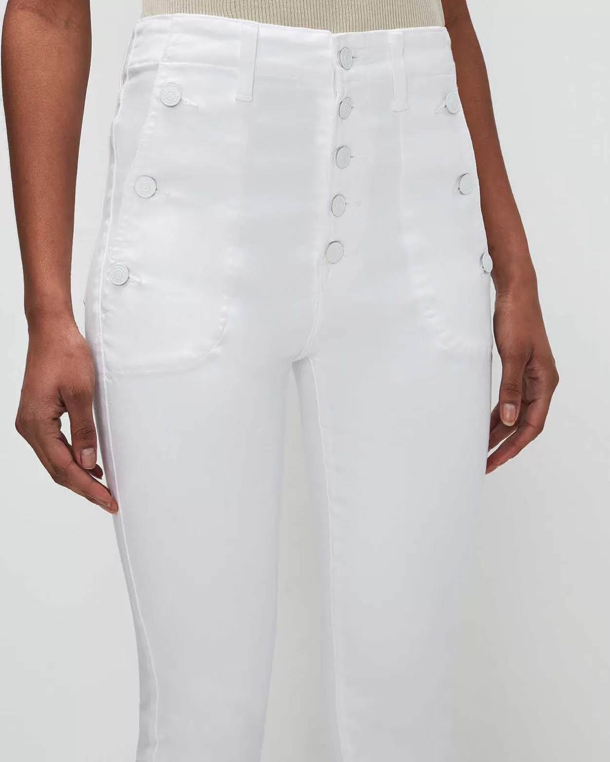 Women 7 For All Mankind Jeans*Slim Illusion Portia In White