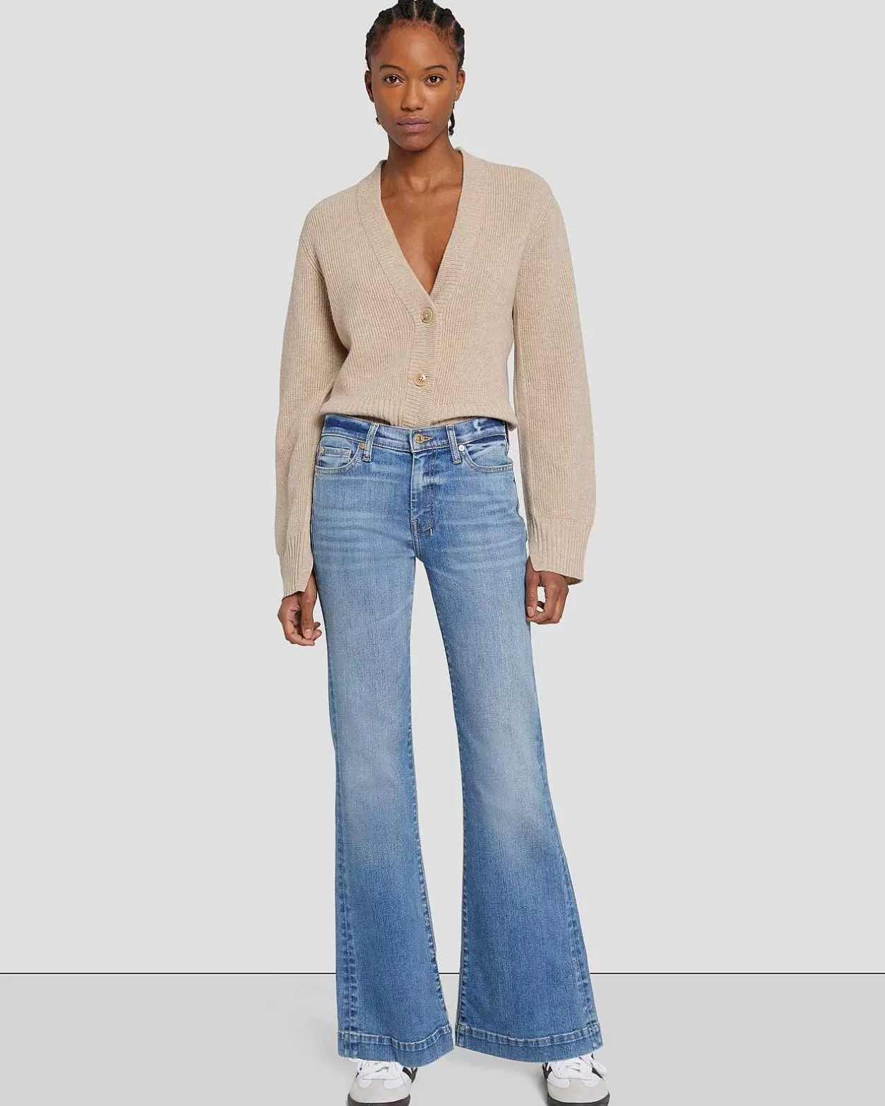 Women 7 For All Mankind Jeans*Tailorless Dojo In Tribeca Light