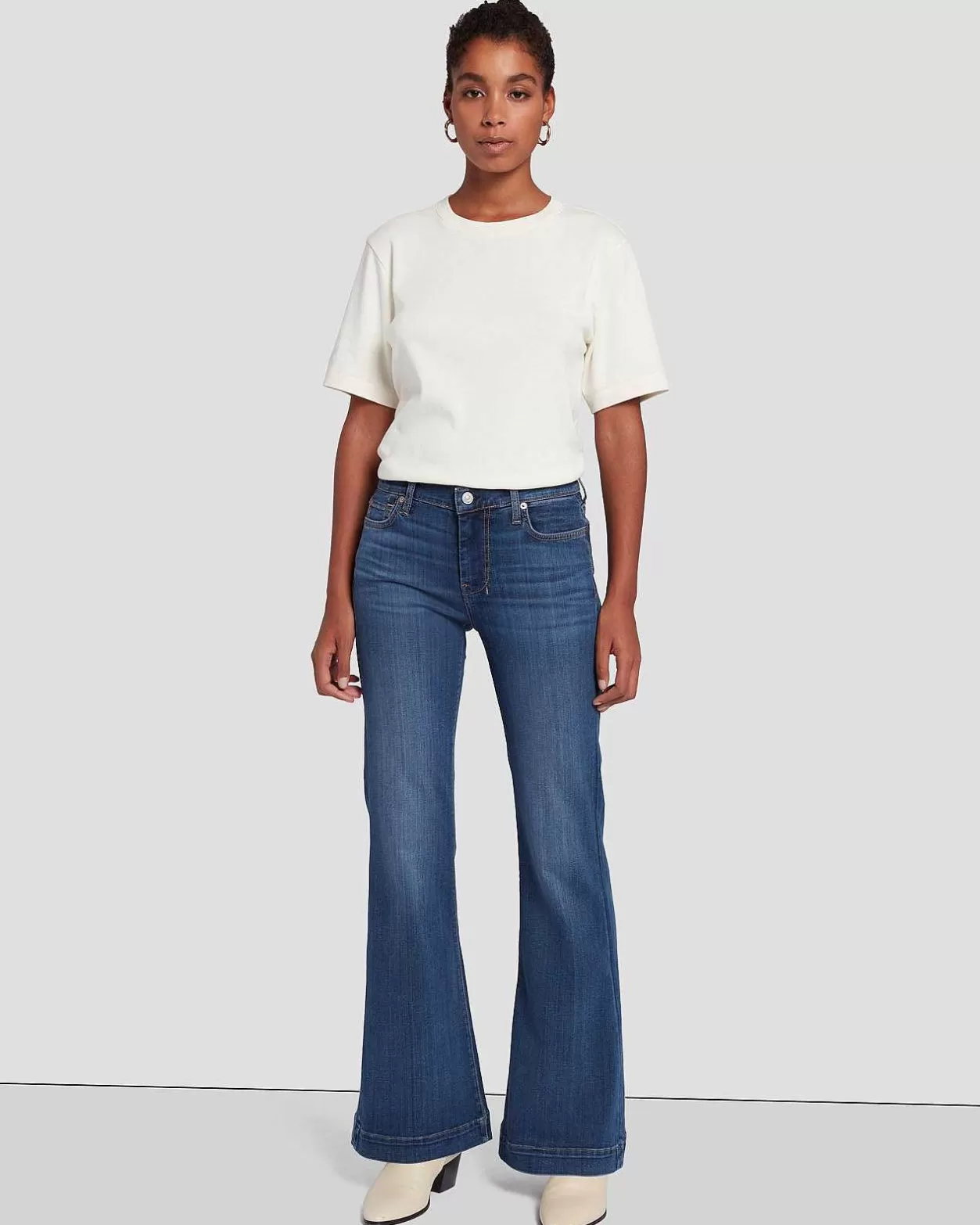 Women 7 For All Mankind Jeans*Tailorless Slim Illusion Luxe Dojo In Love Story