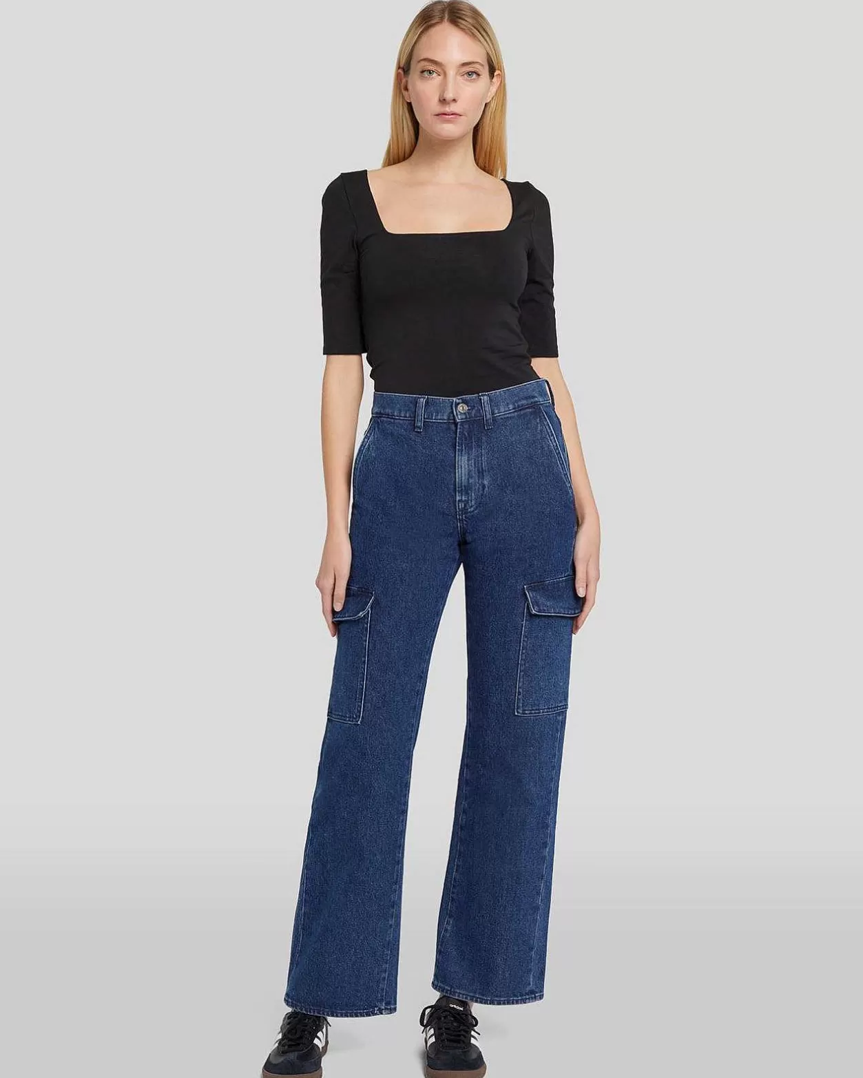 Women 7 For All Mankind Jeans*Tess Cargo Jean In Undercover