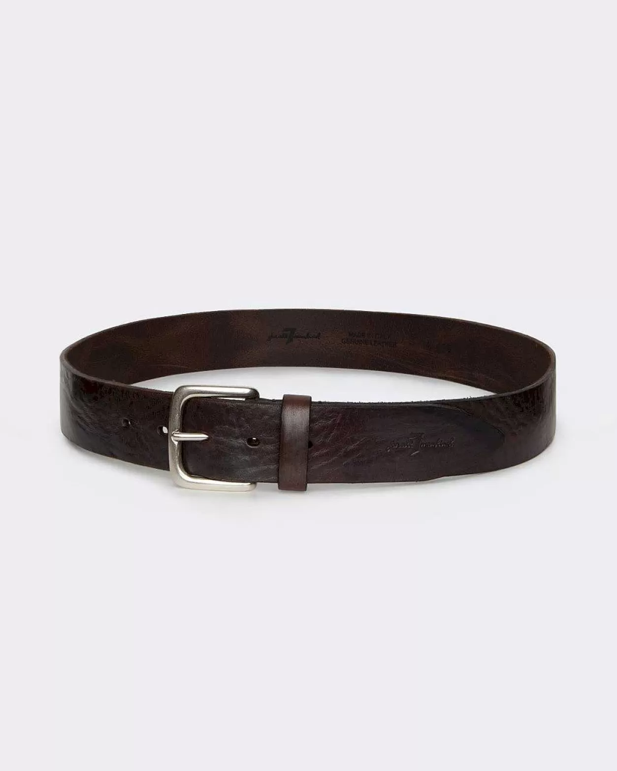 Men 7 For All Mankind *Timeless Leather Belt In Brown