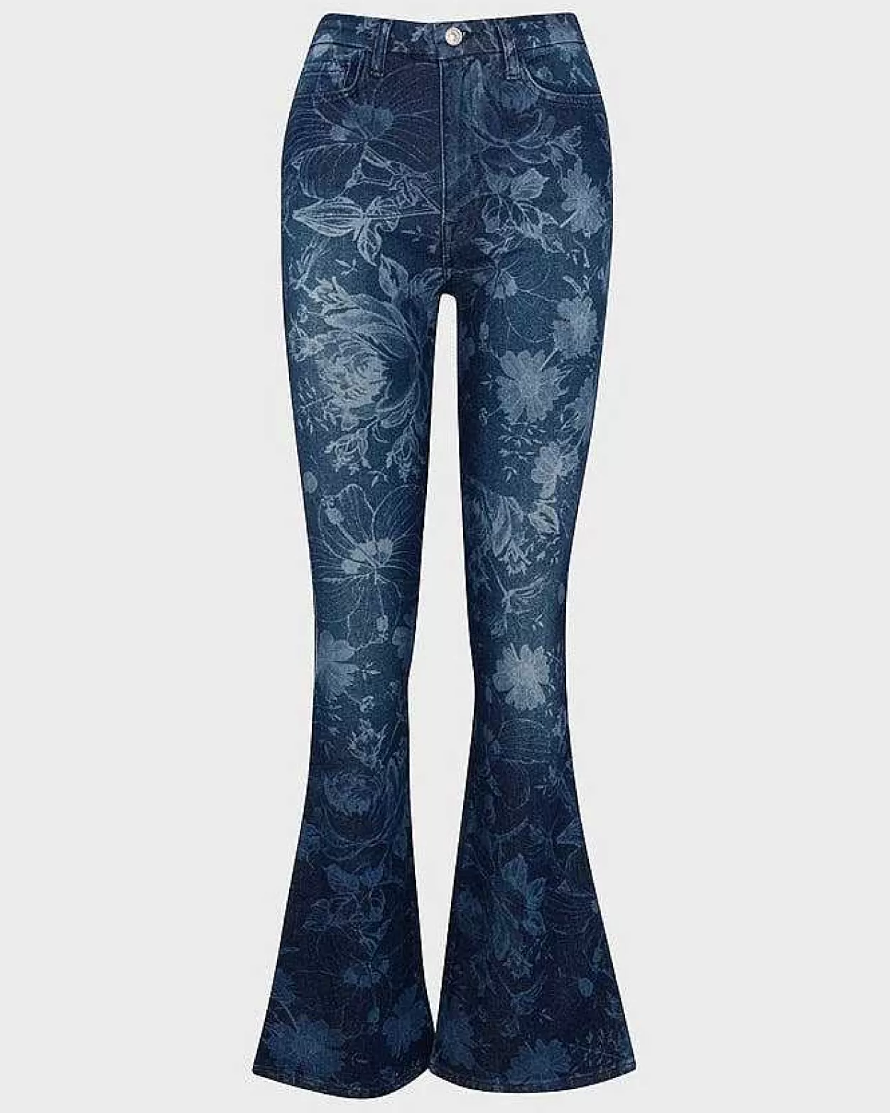 Women 7 For All Mankind Jeans*Ultra High Rise Skinny Bootcut In Fairytale Floral Indigo