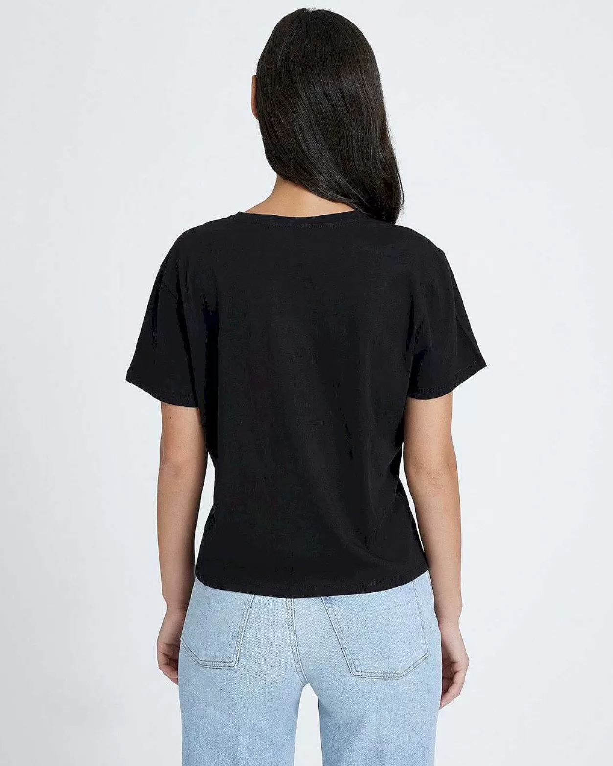 Women 7 For All Mankind Tops*V-Neck Tee In Black